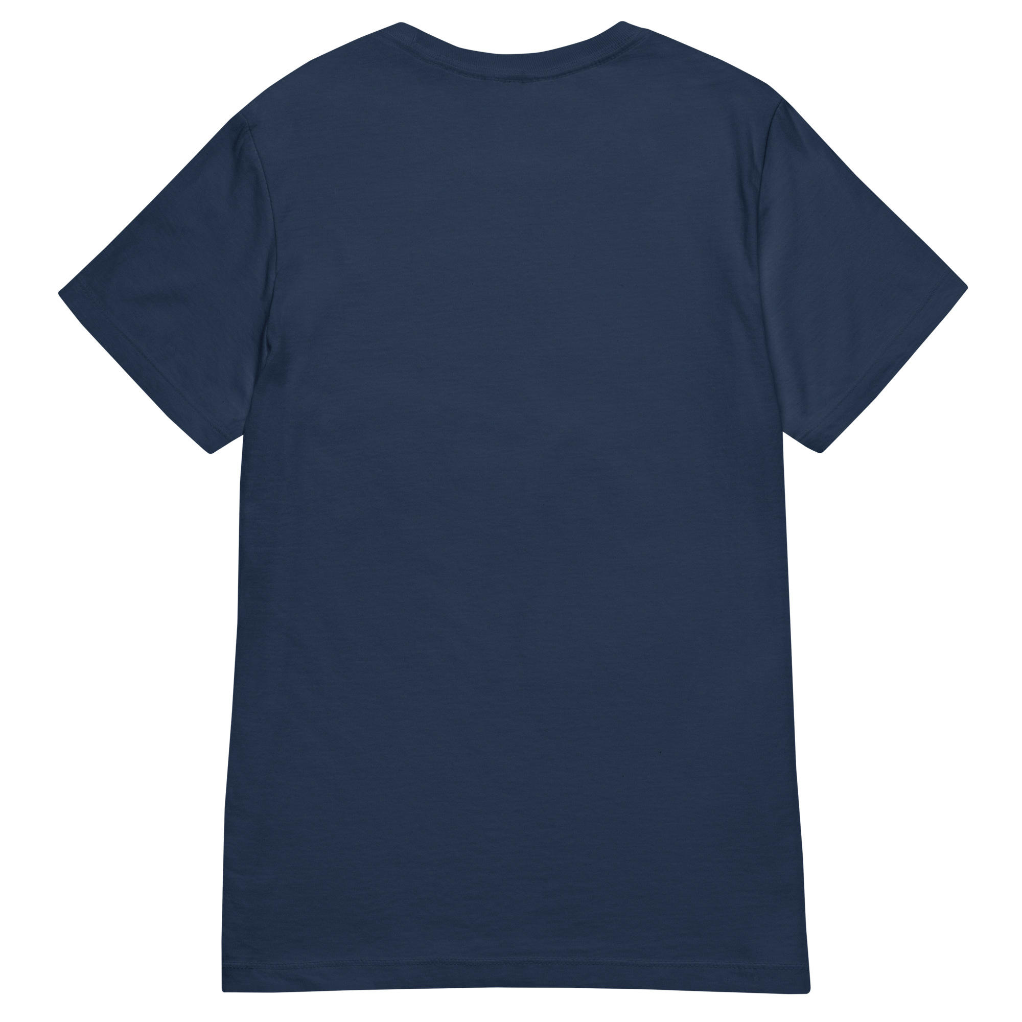 T-shirt cintré en coton bleu marine imprimé “Panscro” de Paradis Perdus® 4 Le KRUSH workshop boutique T-shirt cintré en coton bleu marine imprimé “Panscro” de Paradis Perdus® posé à plat de dos