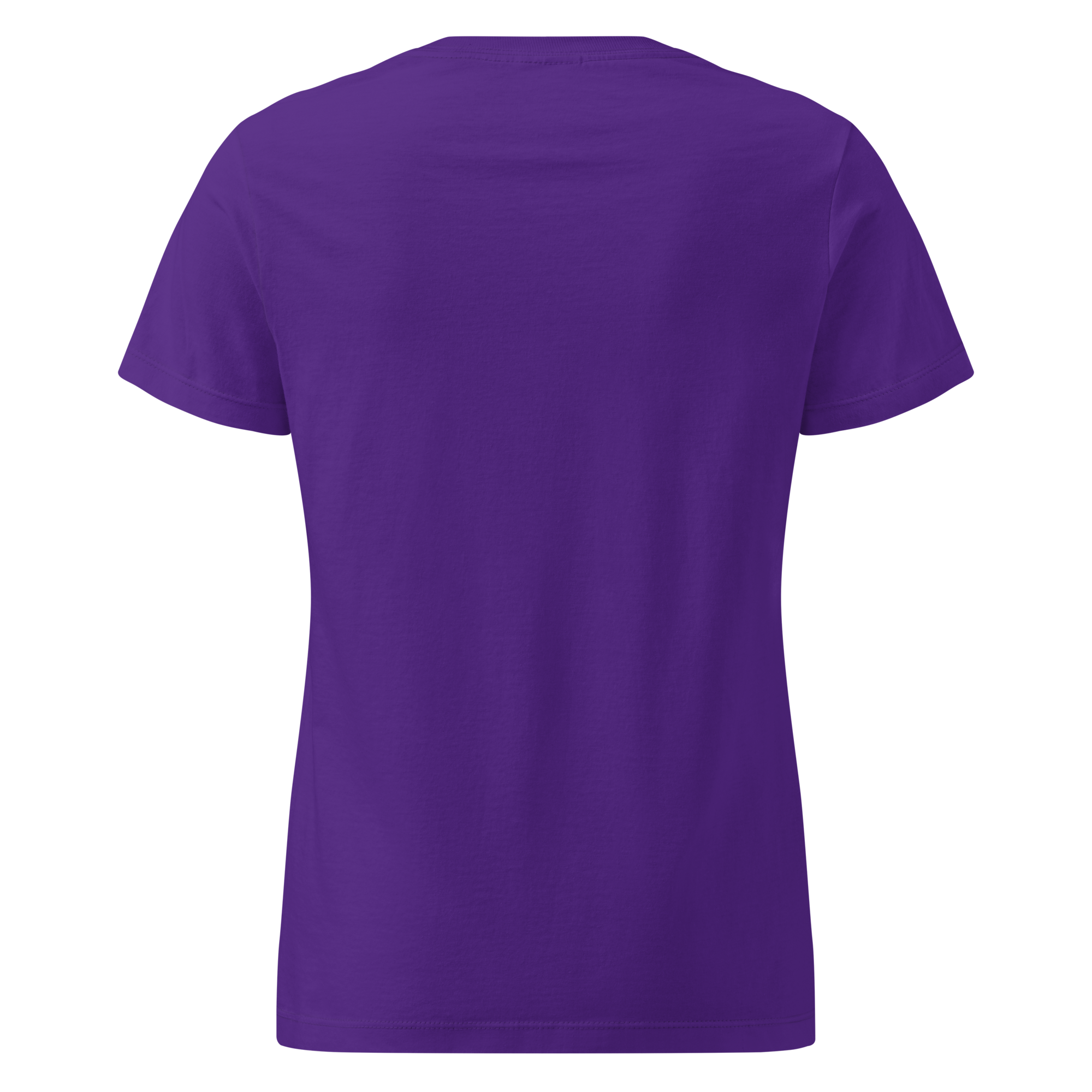 T-shirt cintré en coton violet zinzolin imprimé “Panscro” de Paradis Perdus® 2 Le KRUSH workshop boutique T-shirt cintré en coton violet zinzolin imprimé “Panscro” de Paradis Perdus® porté de dos