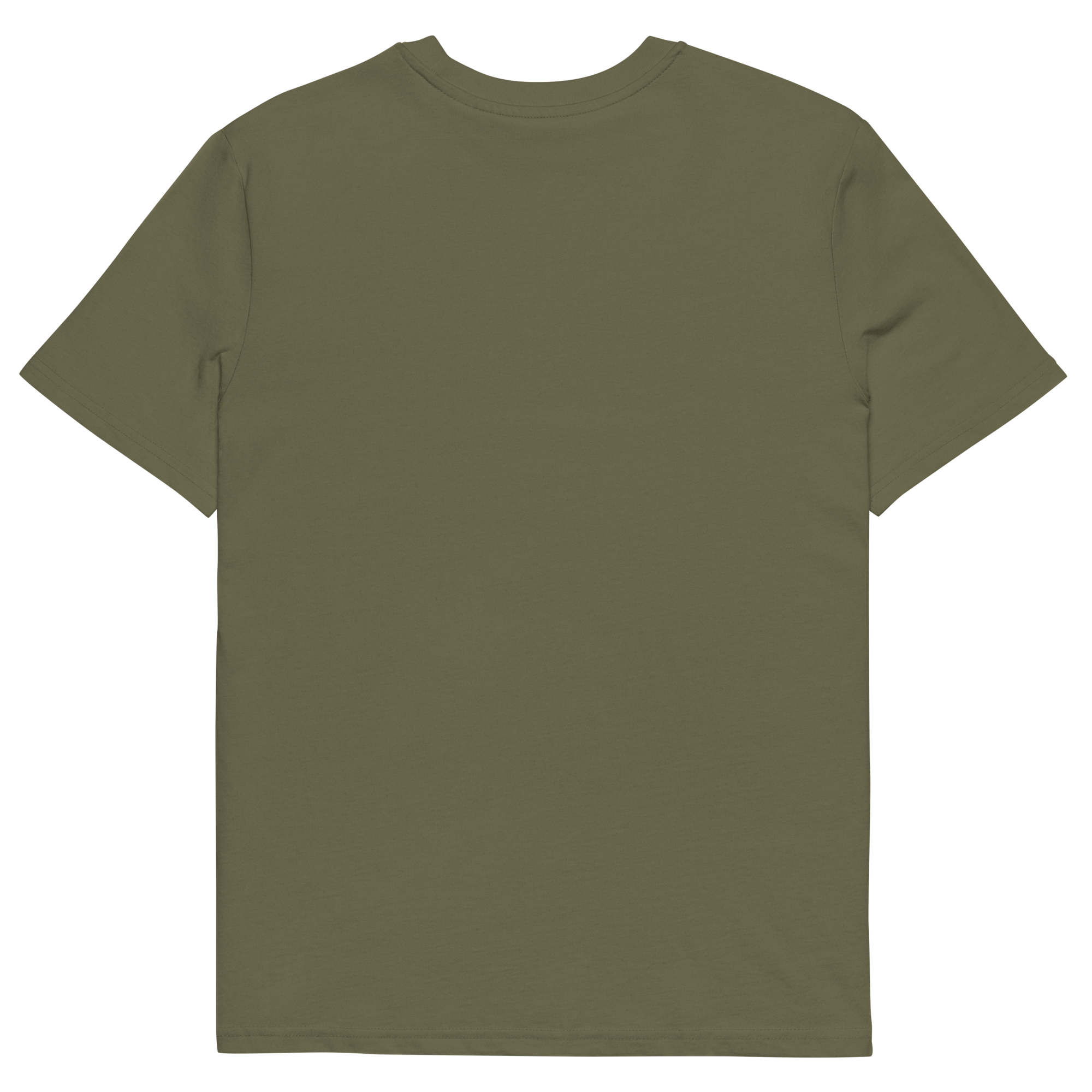T-shirt en coton bio kaki army imprimé “Panscro” de Paradis Perdus® 4 Le KRUSH workshop boutique T-shirt en coton bio kaki army imprimé “Panscro” de Paradis Perdus® posé à plat de dos