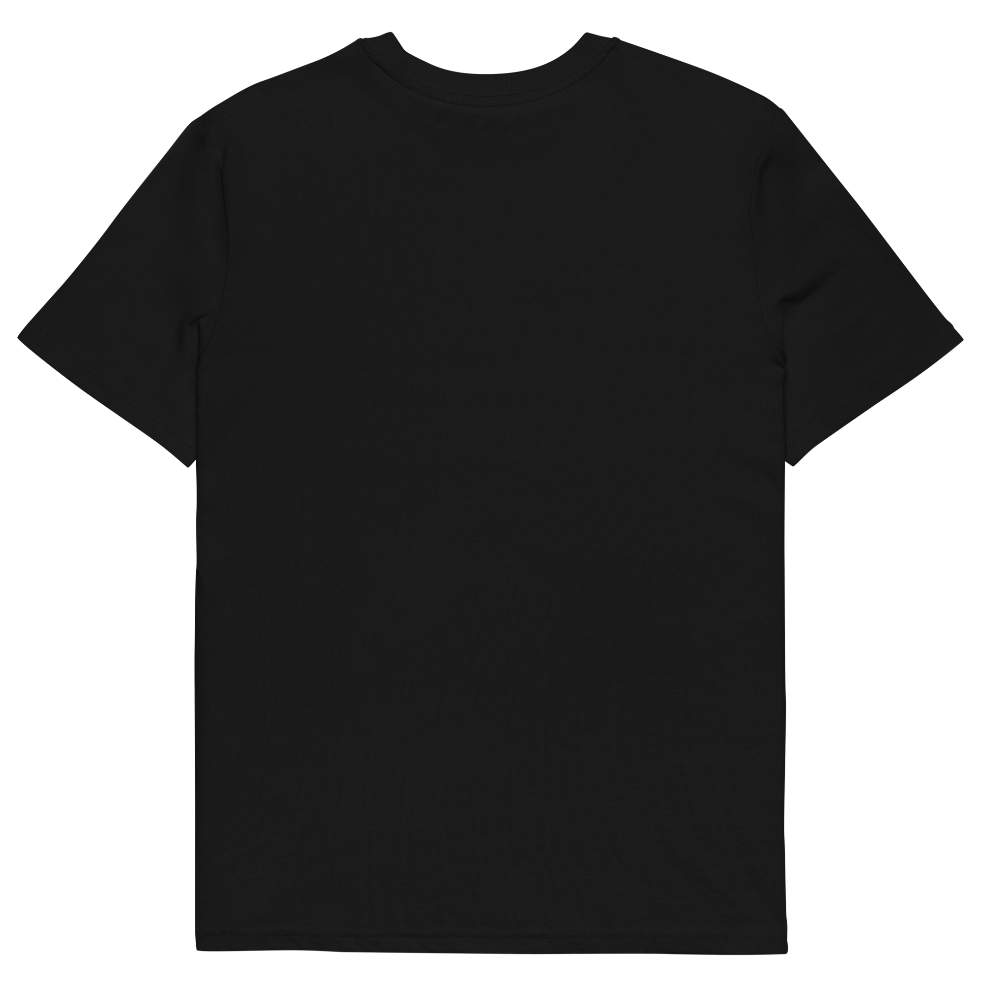 T-shirt en coton bio noir profond imprimé “Sfogliatelle” de Paradis Perdus® 4 Le KRUSH workshop boutique T-shirt en coton bio noir profond imprimé “Sfogliatelle” de Paradis Perdus® posé à plat de dos