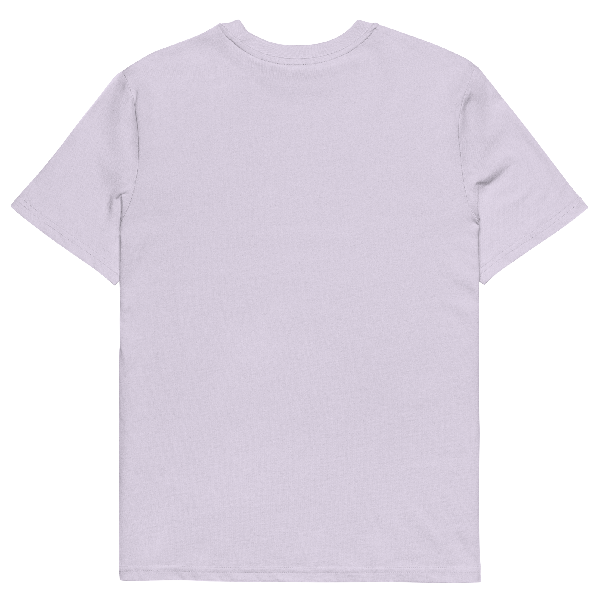 T-shirt en coton bio rose glycine clair imprimé "Panscro" de Paradis Perdus® 4 Le KRUSH workshop boutique T-shirt en coton bio rose glycine clair imprimé “Panscro” de Paradis Perdus® posé à plat de dos