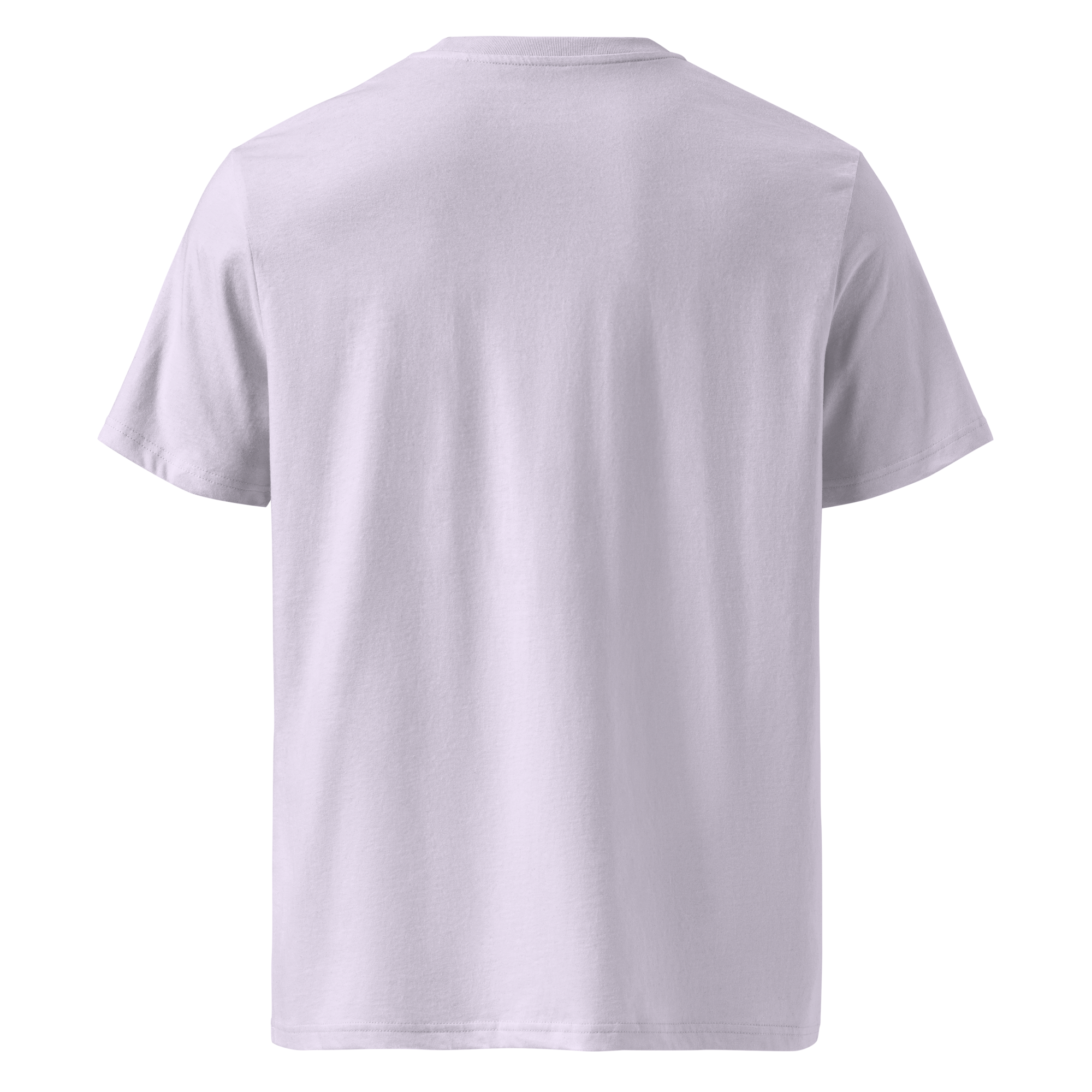T-shirt en coton bio rose glycine clair imprimé "Panscro" de Paradis Perdus® 2 Le KRUSH workshop boutique T-shirt en coton bio rose glycine clair imprimé “Panscro” de Paradis Perdus® porté de dos