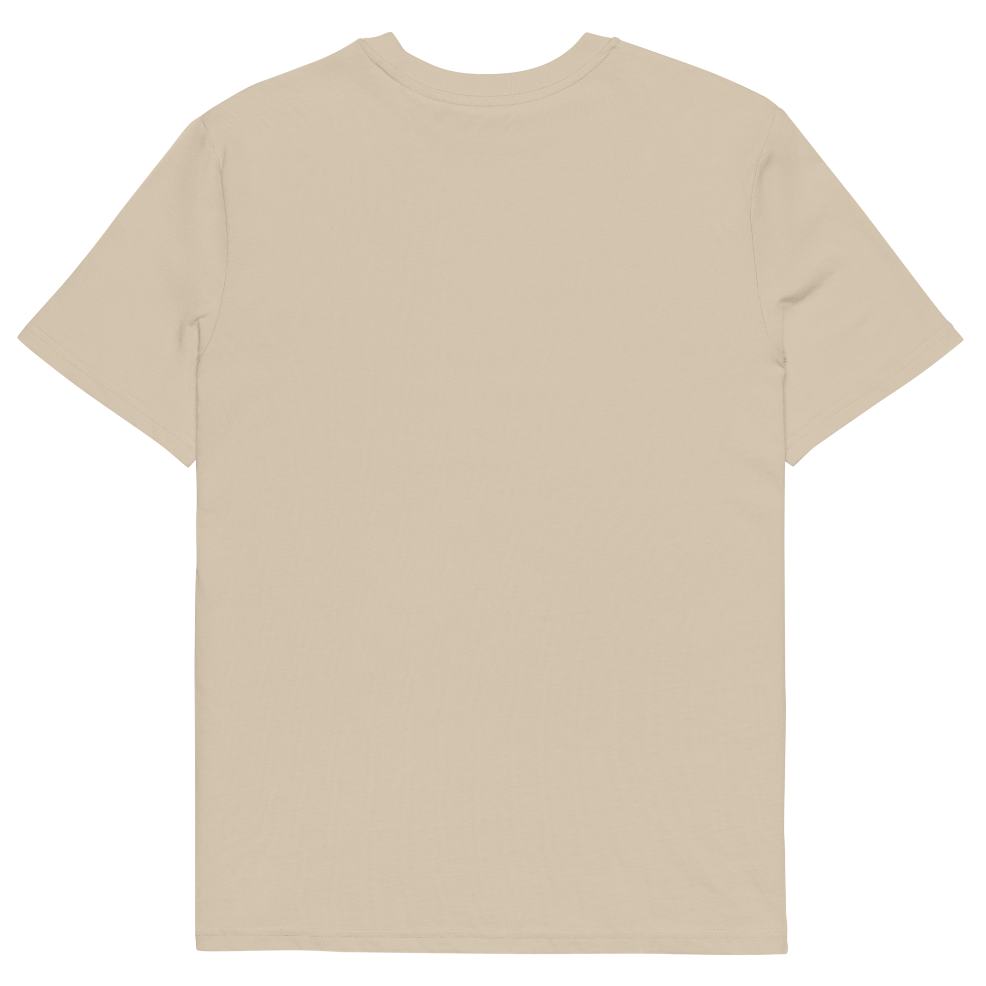 T-shirt en coton bio sable clair imprimé "Panscro" de Paradis Perdus® 4 Le KRUSH workshop boutique T-shirt en coton bio sable clair imprimé “Panscro” de Paradis Perdus® posé à plat de dos