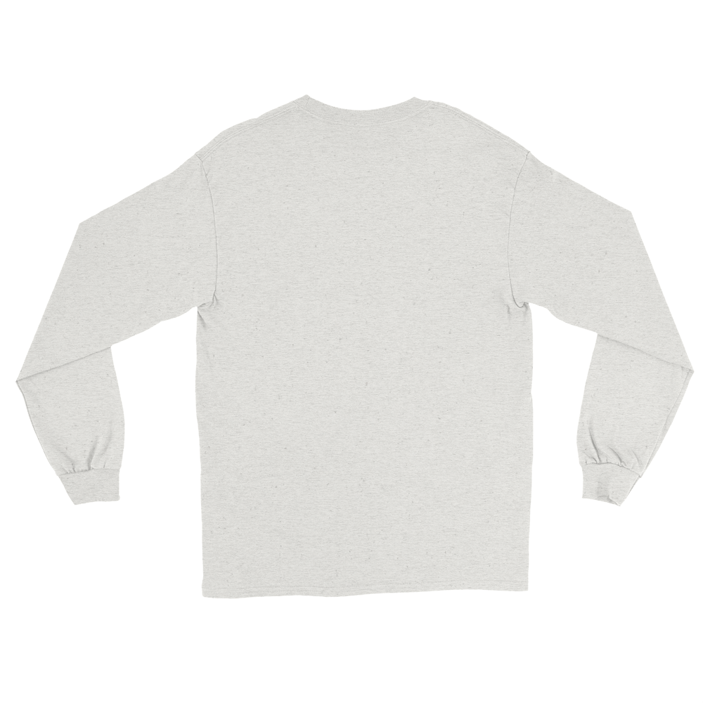 T-shirt manches longues en coton blanc intense imprimé “Sfogliatelle” de Paradis Perdus® 4 Le KRUSH workshop boutique T-shirt manches longues en coton blanc intense imprimé “Sfogliatelle” de Paradis Perdus® posé à plat de dos