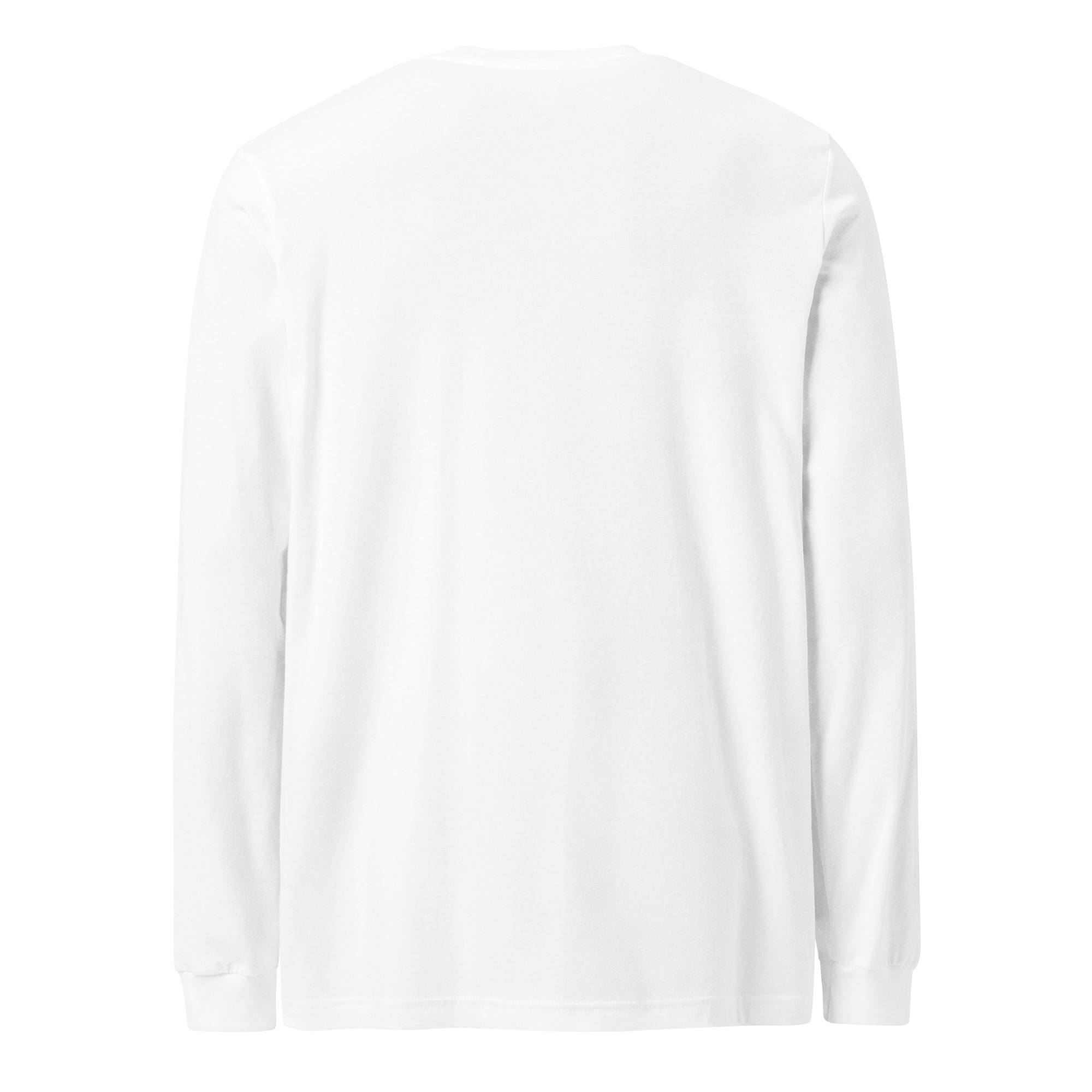 T-shirt manches longues en coton blanc intense imprimé “Sfogliatelle” de Paradis Perdus® 2 Le KRUSH workshop boutique T-shirt manches longues en coton blanc intense imprimé “Sfogliatelle” de Paradis Perdus® porté de dos