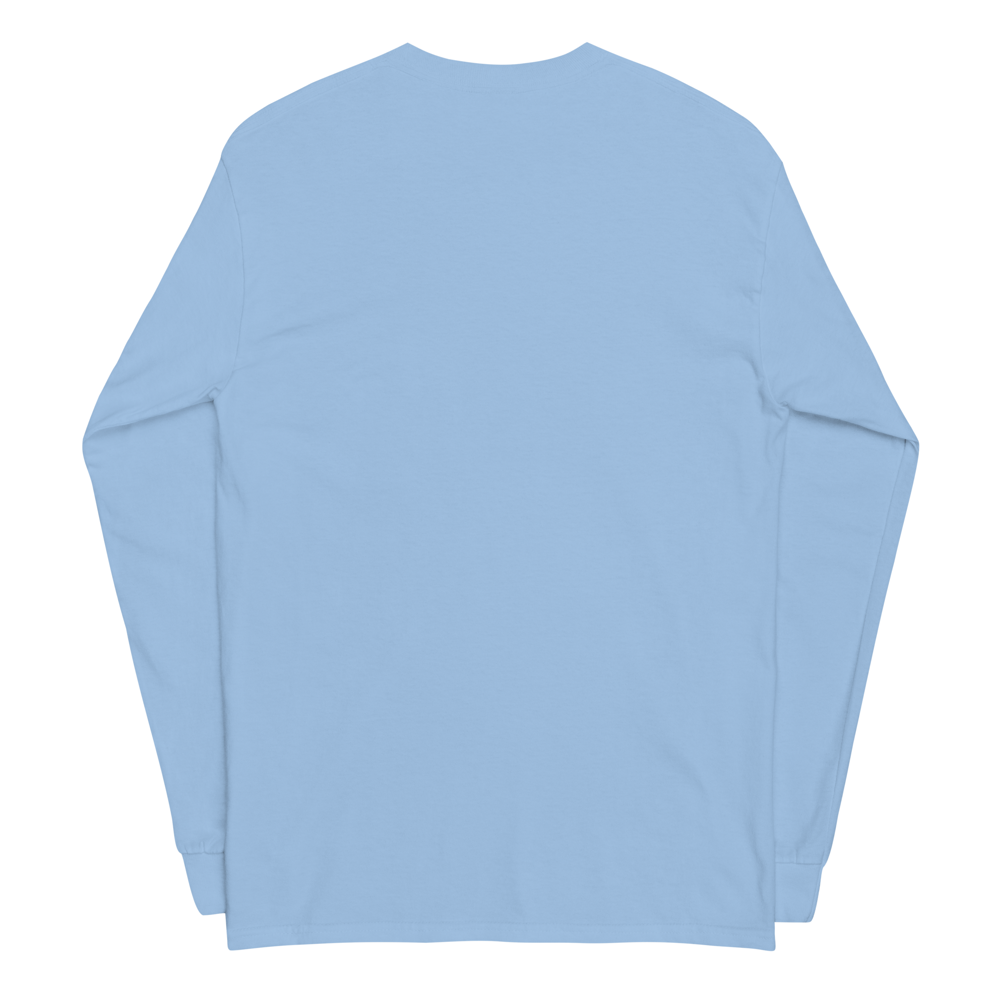 T-shirt manches longues en coton bleu ciel imprimé “Sfogliatelle” de Paradis Perdus® 2 Le KRUSH workshop boutique T-shirt manches longues en coton bleu ciel imprimé “Sfogliatelle” de Paradis Perdus® porté de dos