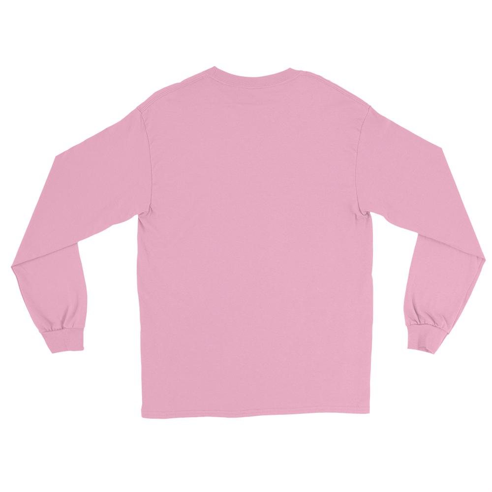 T-shirt manches longues en coton rose bonbon imprimé “Panscro” de Paradis Perdus® 4 Le KRUSH workshop boutique T-shirt manches longues en coton rose bonbon imprimé “Panscro” de Paradis Perdus® posé à plat de dos